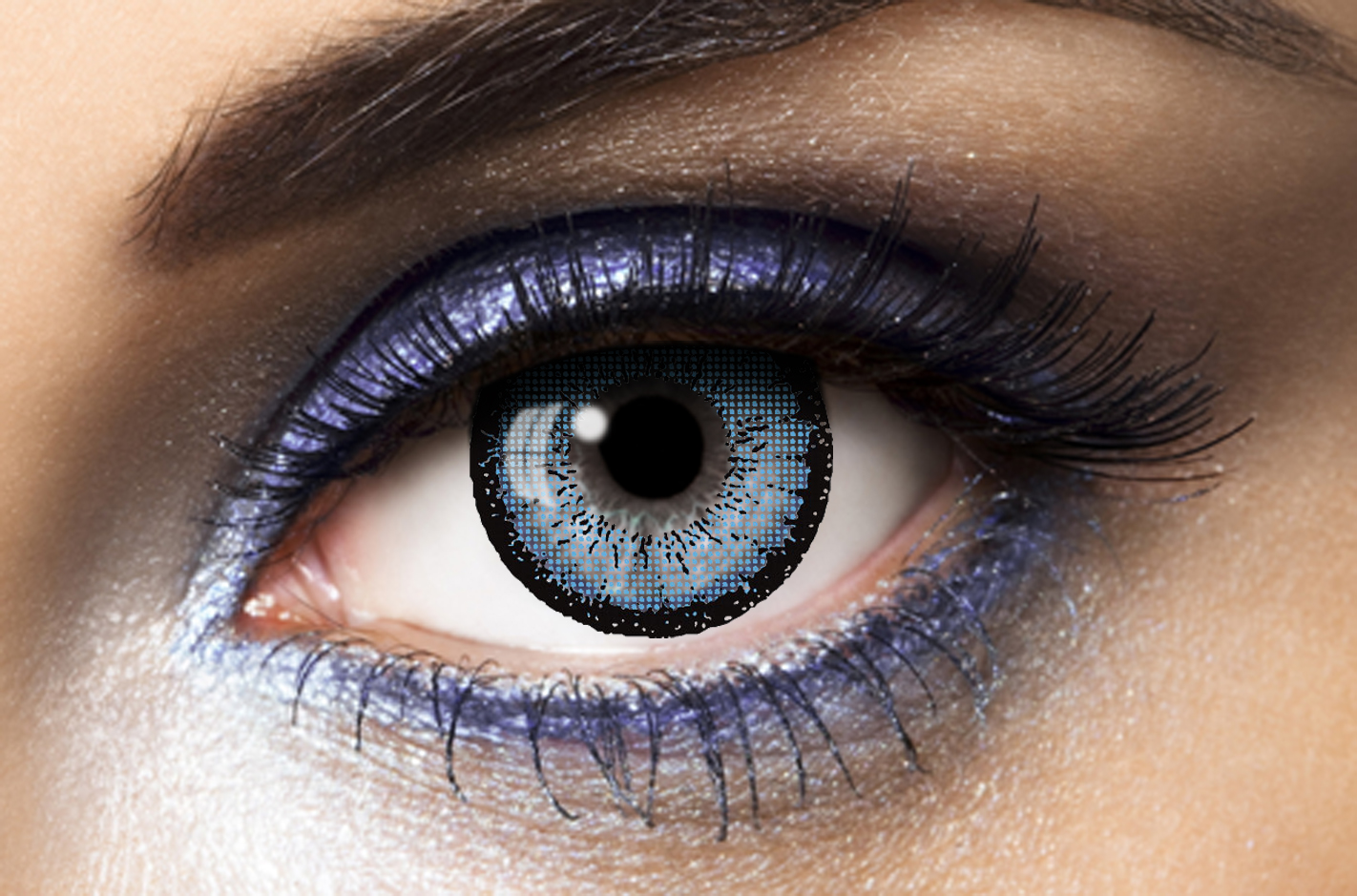 lentilles fantaisie bleues big eyes blue