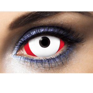 Lentilles Sclera Blanches 1 an - Red Line -