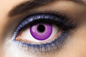 lentilles de couleur violette