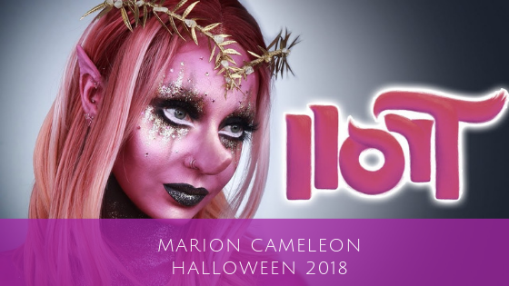 Marion Caméléon maquillage Halloween 2018